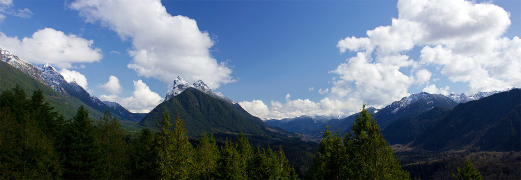 Heybrook Lookout view east